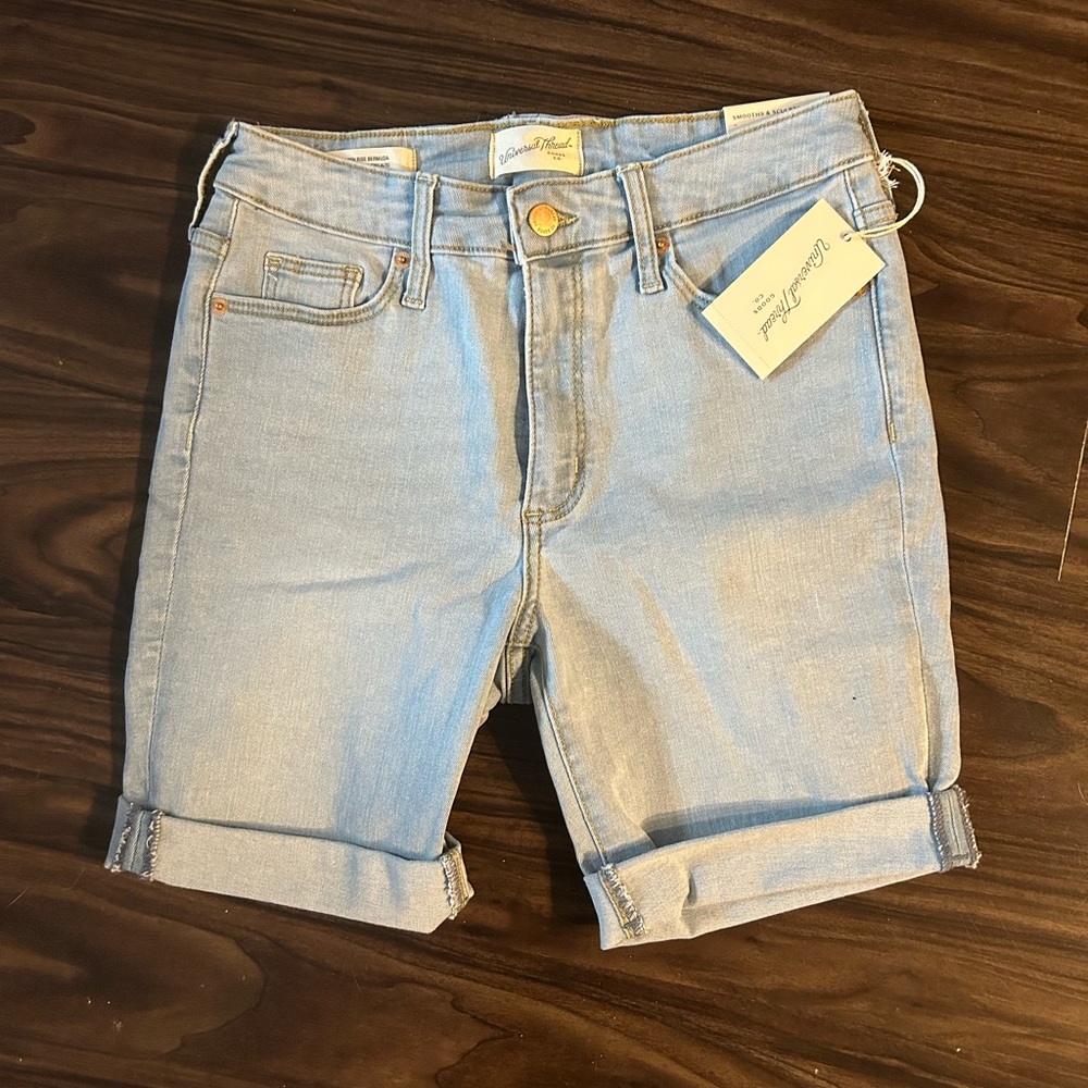 Light Wash Bermuda Shorts